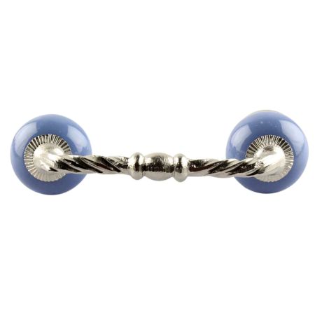 Slate Blue Cearmic Cut Bridge Handles